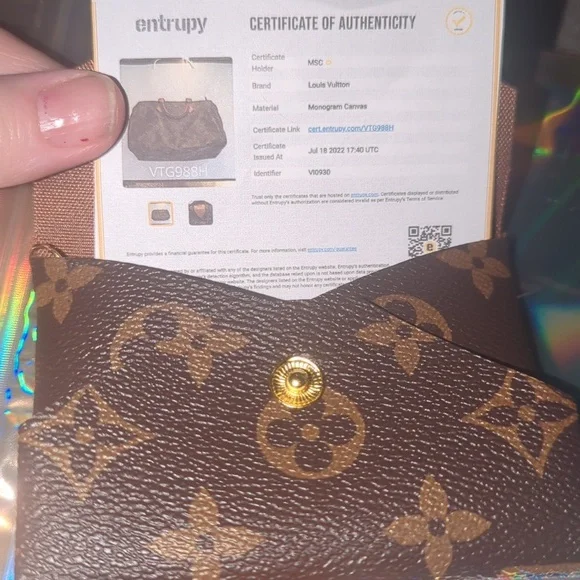 Authentic Louis Vuitton upcycled bag charm with COA - Picture 2 of 4
